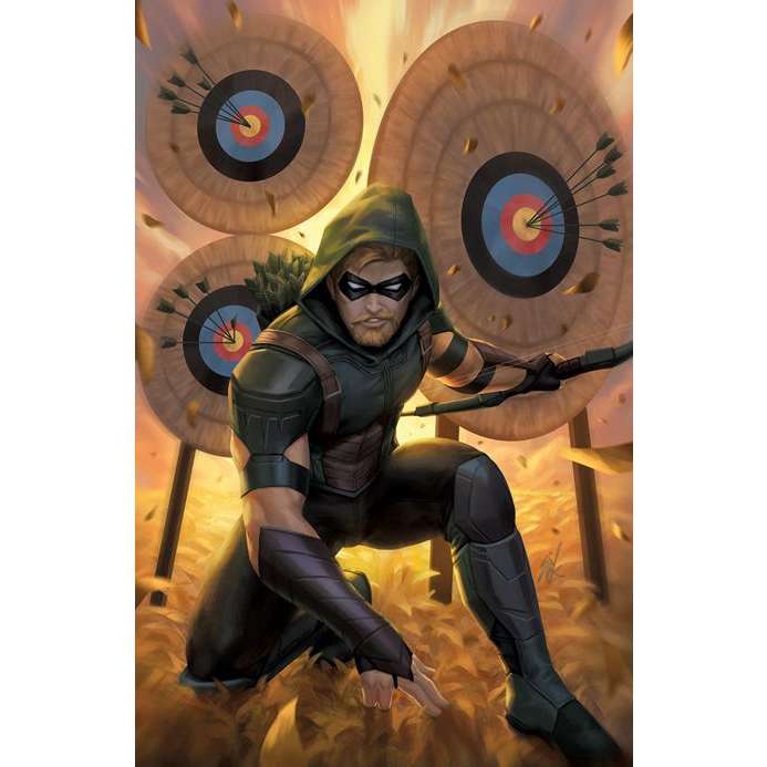 AQUAMAN GREEN ARROW DEEP TARGET #5 (OF 7) CVR B EJIKURE CARD STOCK VAR