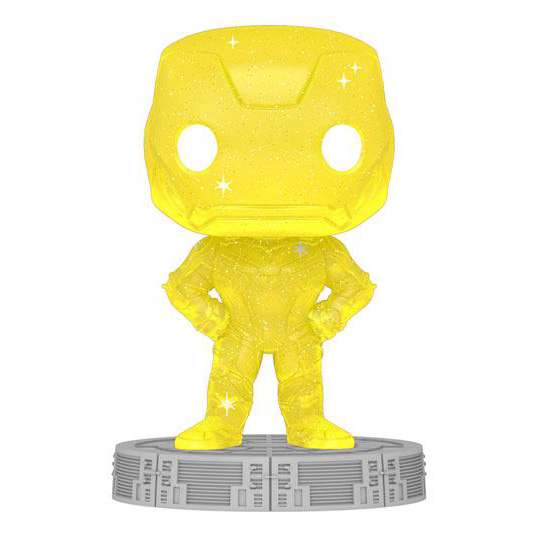 Infinity Saga POP! Artist Series Vinyl Figur Iron Man (Yellow) 9 cm