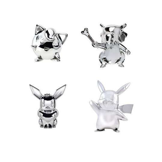 Pokémon 25. Jubiläum Select Battle Minifiguren Silber Version Set B 7 cm