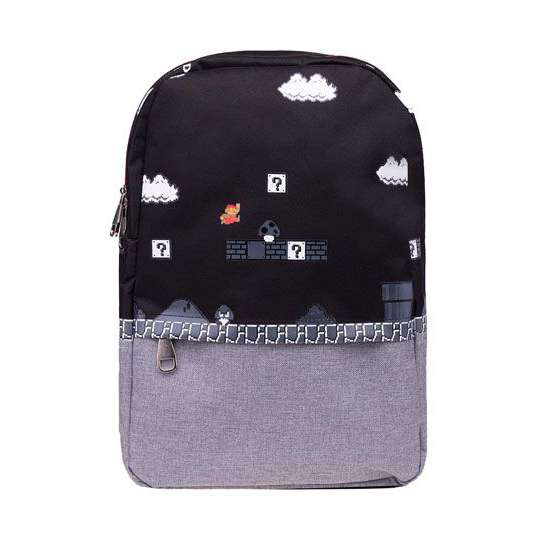 Super Mario Rucksack 8-bit Placed Print