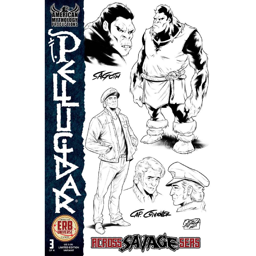 PELLUCIDAR ACROSS SAVAGE SEAS #3 CVR B CHARACTER DESIGN