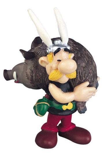 Asterix Figur Asterix mit Wildschwein 6 cm