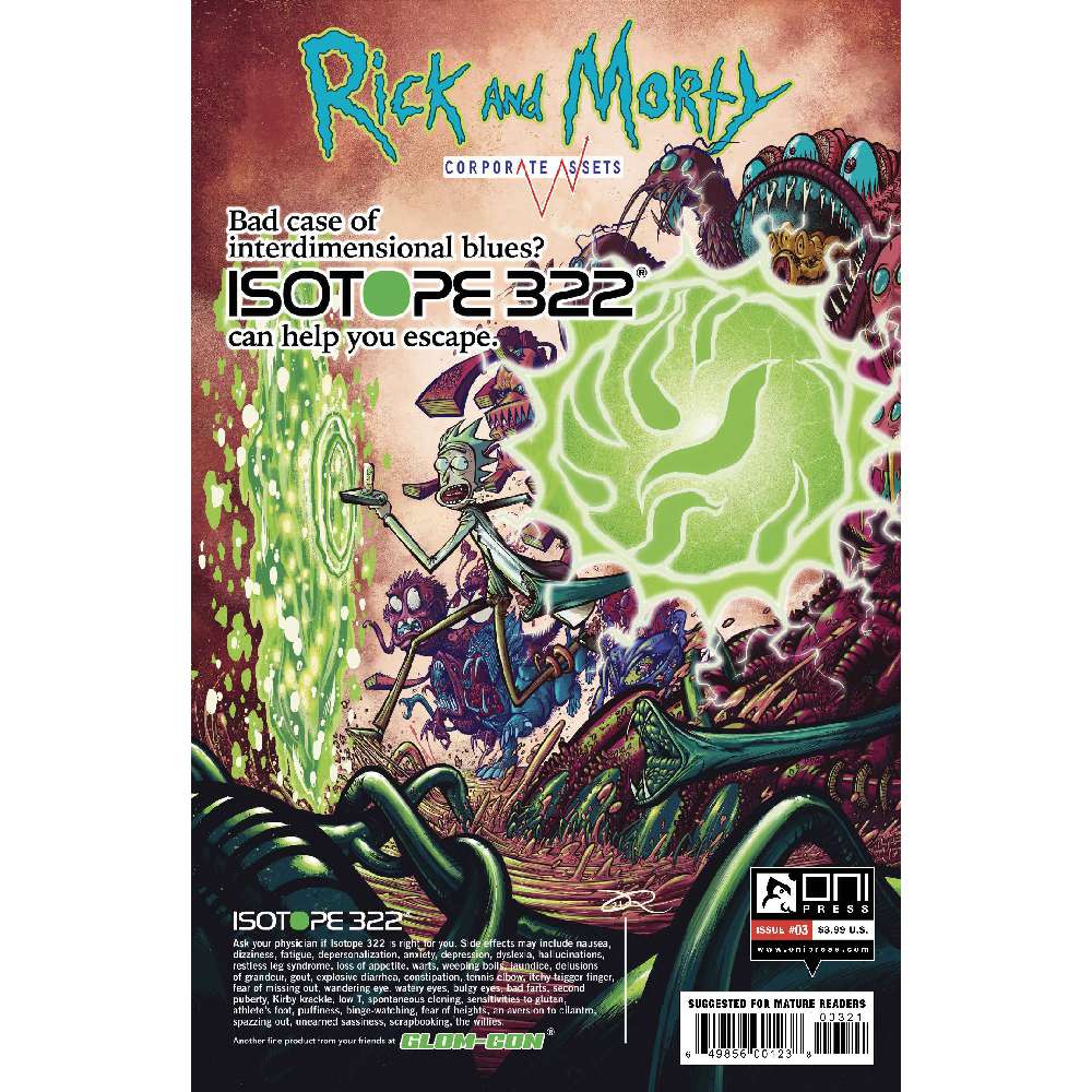 RICK AND MORTY CORPORATE ASSETS #3 CVR B RYAN LEE