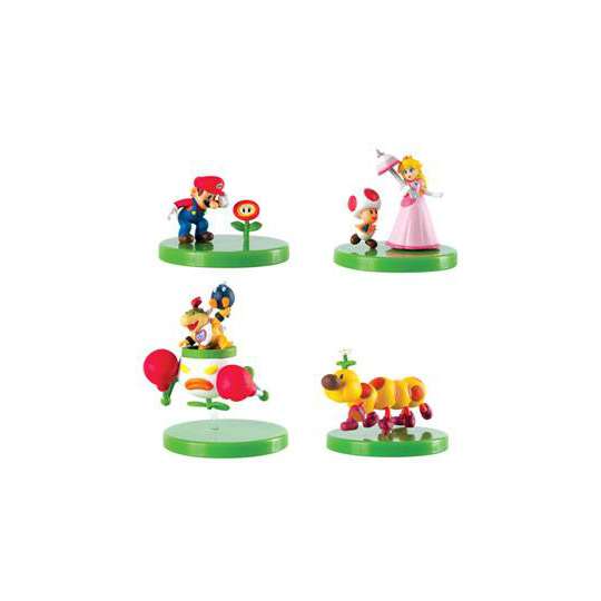Super Mario Figuren zum Zusammenbauen Mystery Pack Display