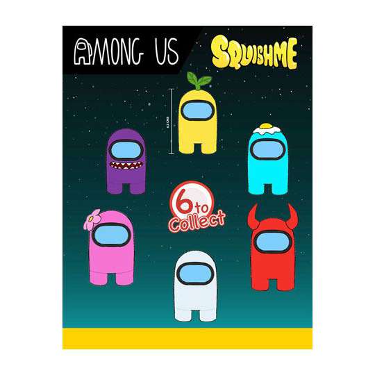 Among Us Squishme Anti-Stress-Figuren