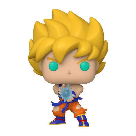 Dragon Ball Z POP! Animation Vinyl Figur SS Goku w/ Kamehameha Wave 9 cm